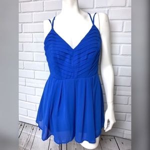 THE CLOTHING COMPANY royal blue romper